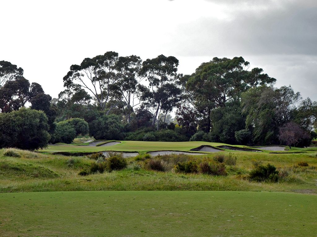 5th Hole at Kingston Heath Golf Club (189 Yard Par 3)